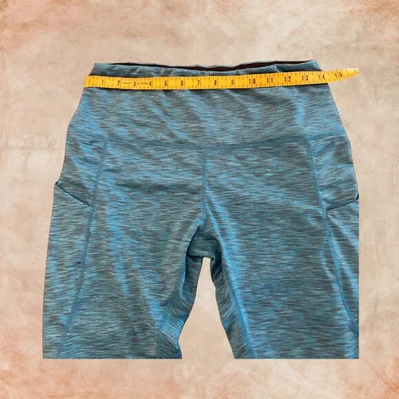 ODODOS High-Waisted Yoga Leggings – SpaceDye Blue (L) - Picture 5 of 8